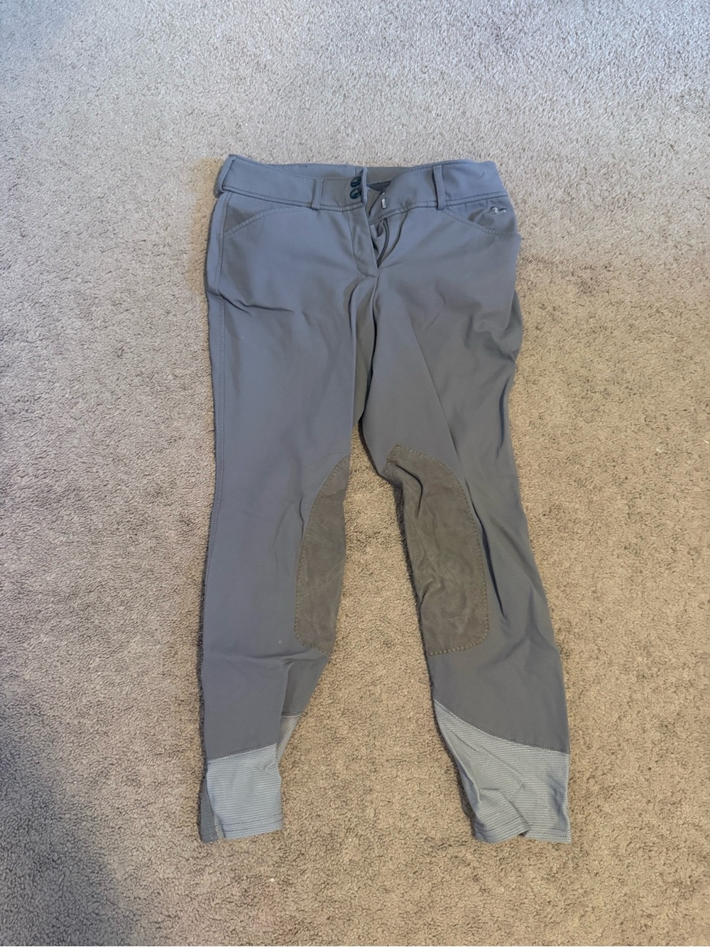 RJ Classics Mid Rise 26R Women's Riding Breeches in brown/gray color